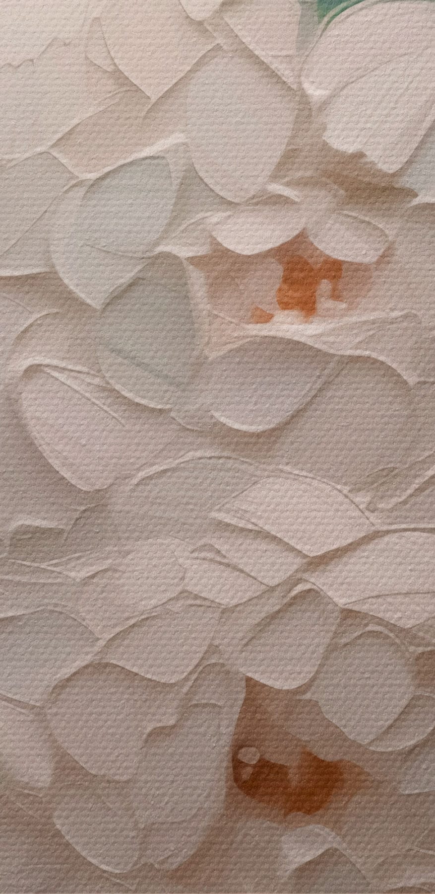Peinture de fleurs blanches