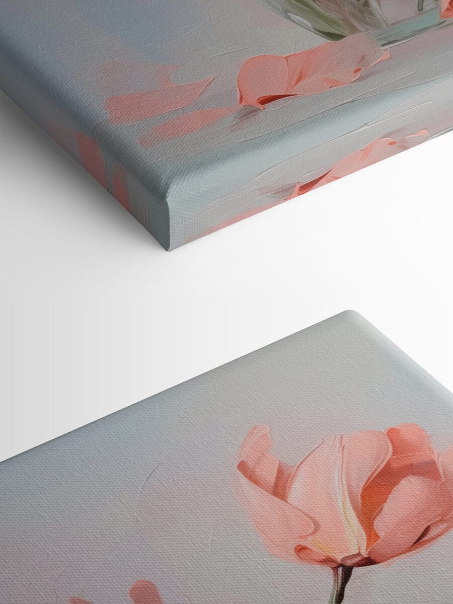 Vase de fleurs roses