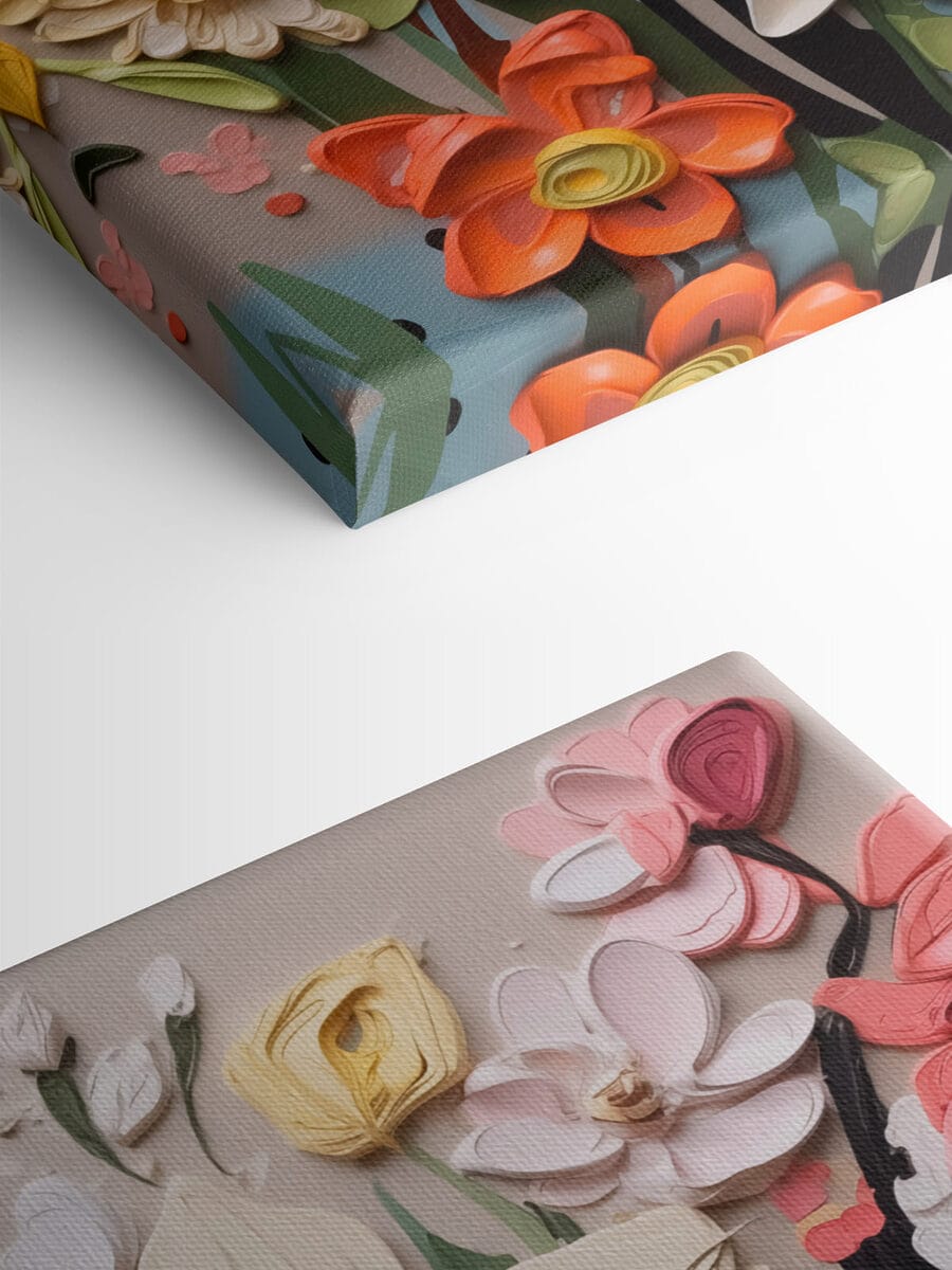 Art mural des fleurs