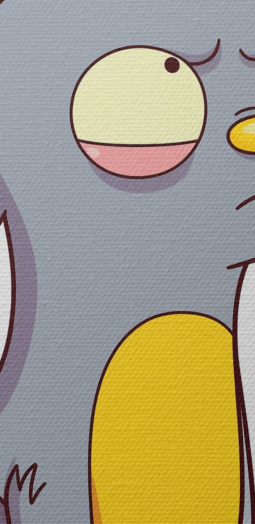 Dessin humoristique d'un chat regardant un coeur