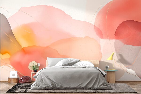 Papier peint Des teintes douces se fondent dans un design fluide (UGS : w03051) Papier peint Papier peint Des teintes douces se fondent dans un design fluide (UGS : w03051)