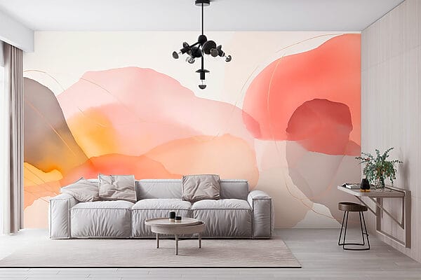 Soft hues blend in flowing design