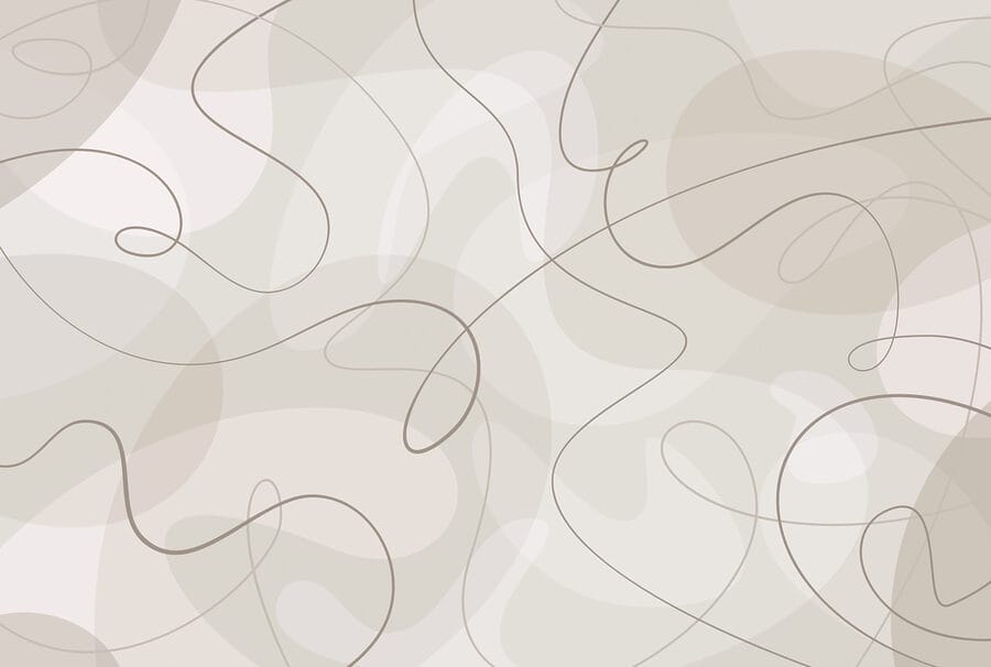 Tourbillons blancs et bruns sur fond blanc