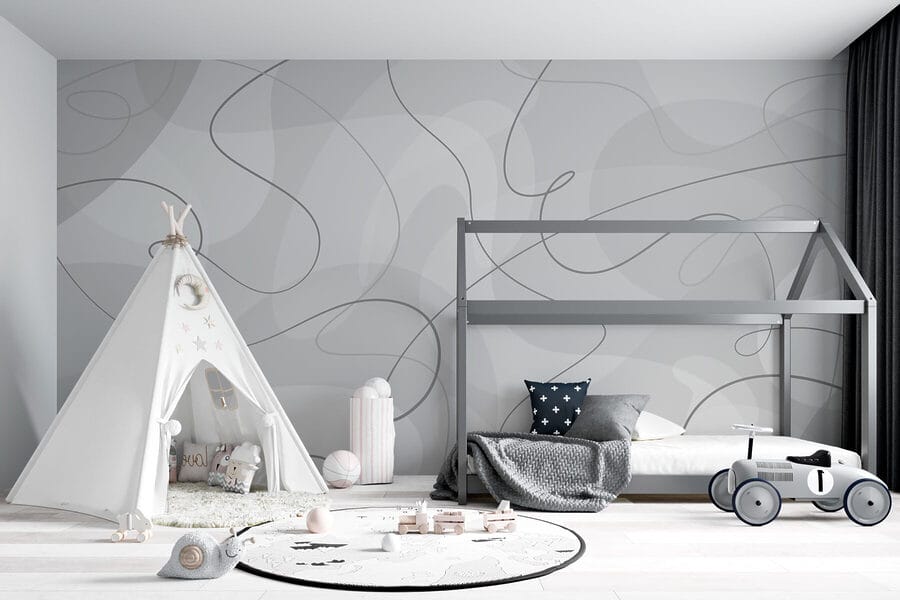 Fond gris et blanc avec lignes