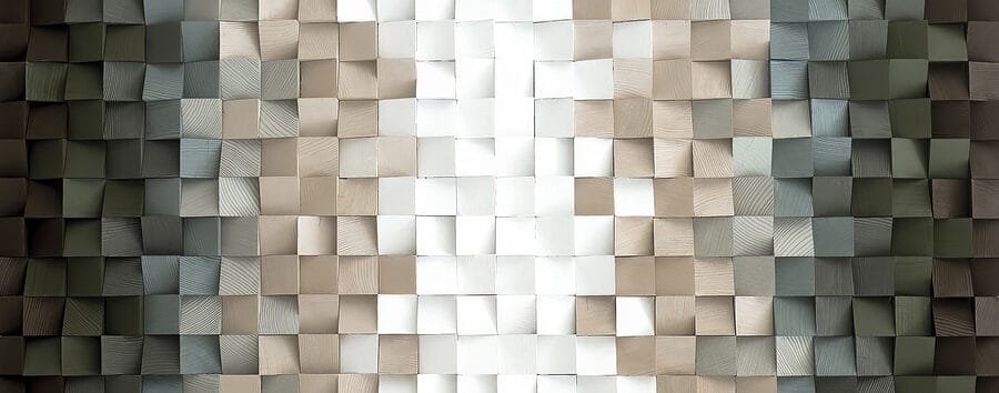 Mur fait de carrés