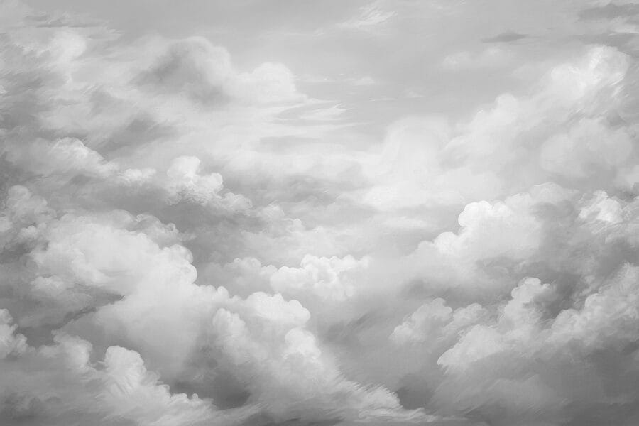 Nuages en niveaux de gris
