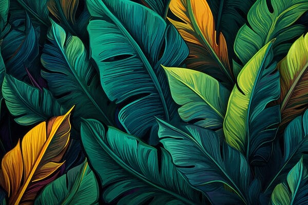 Groupe de feuilles colorées w03078p 600x400 - Groupe de feuilles colorées