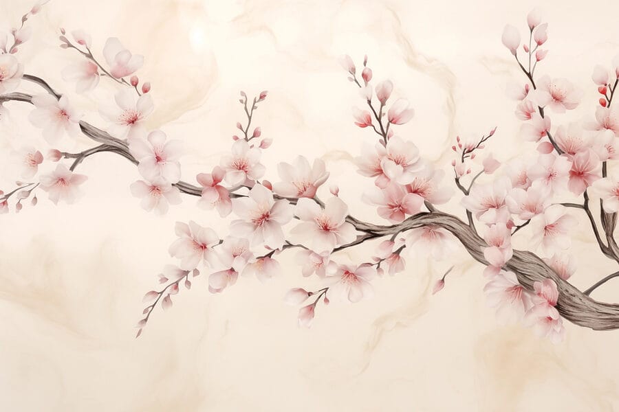 Branche avec des fleurs