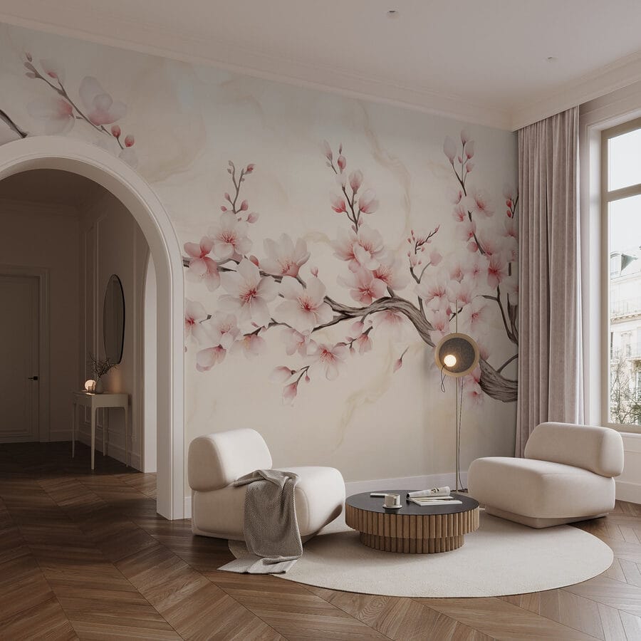 Branche avec des fleurs