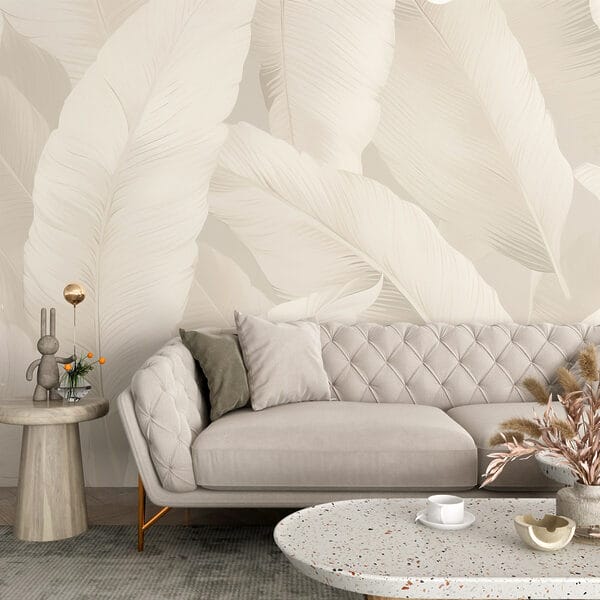 Feuilles douces sur un fond subtil Feuilles douces sur un fond subtil
