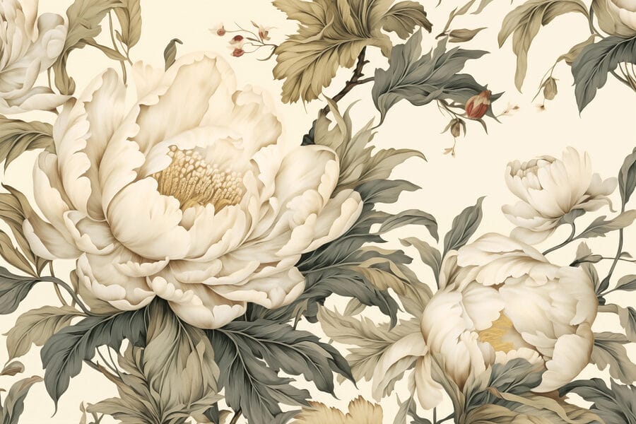 Des fleurs élégantes dans des tons doux.