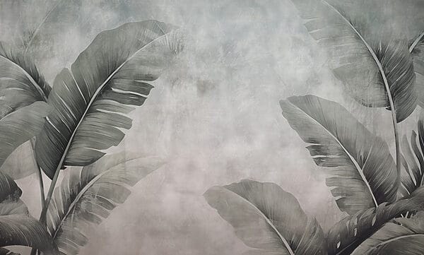 Arrière-plan de feuilles tropicales sereines Arrière-plan de feuilles tropicales sereines