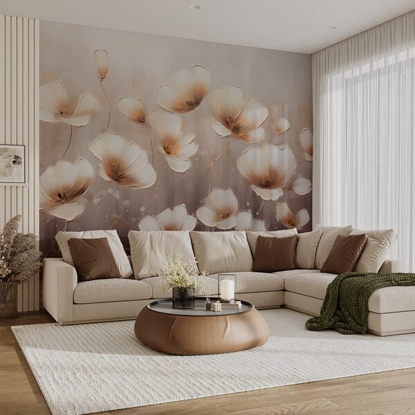 Peinture de fleurs sur fond blanc Peinture de fleurs sur fond blanc