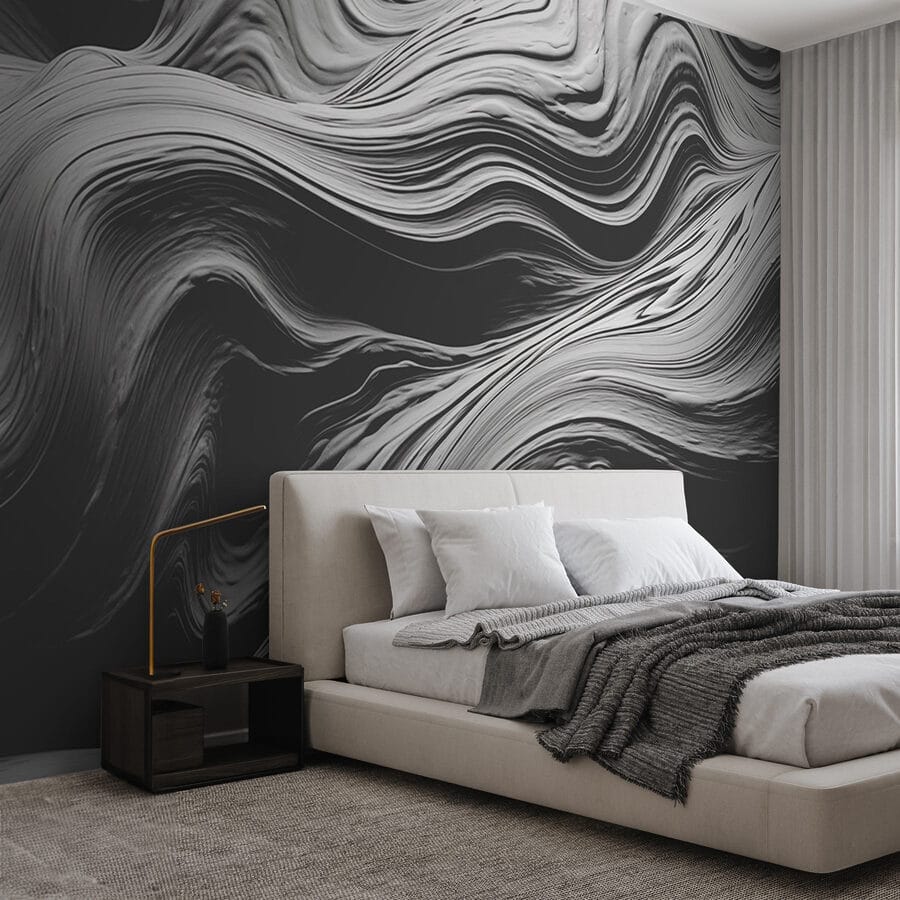 Textures fluides dans des tons monochromes Textures fluides dans des tons monochromes