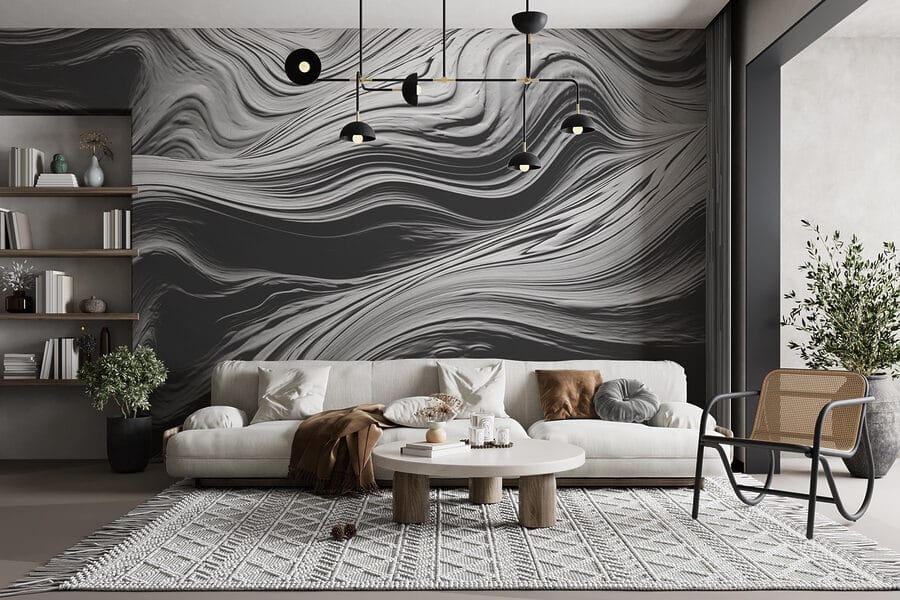 Textures fluides dans des tons monochromes Textures fluides dans des tons monochromes
