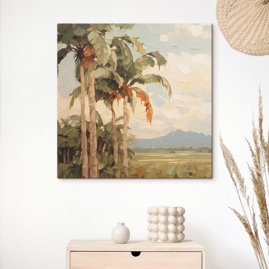 Painting of palm trees