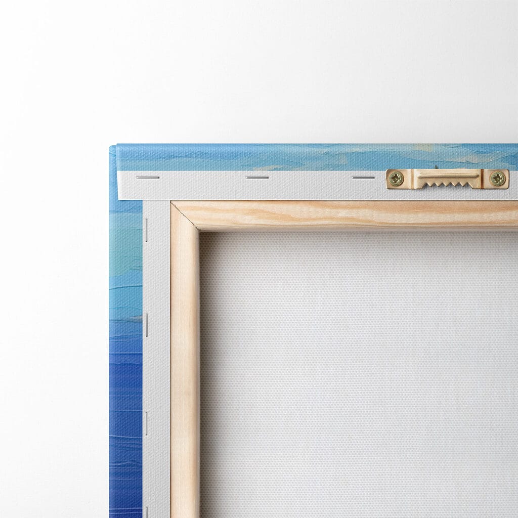 Painting of a city by the water