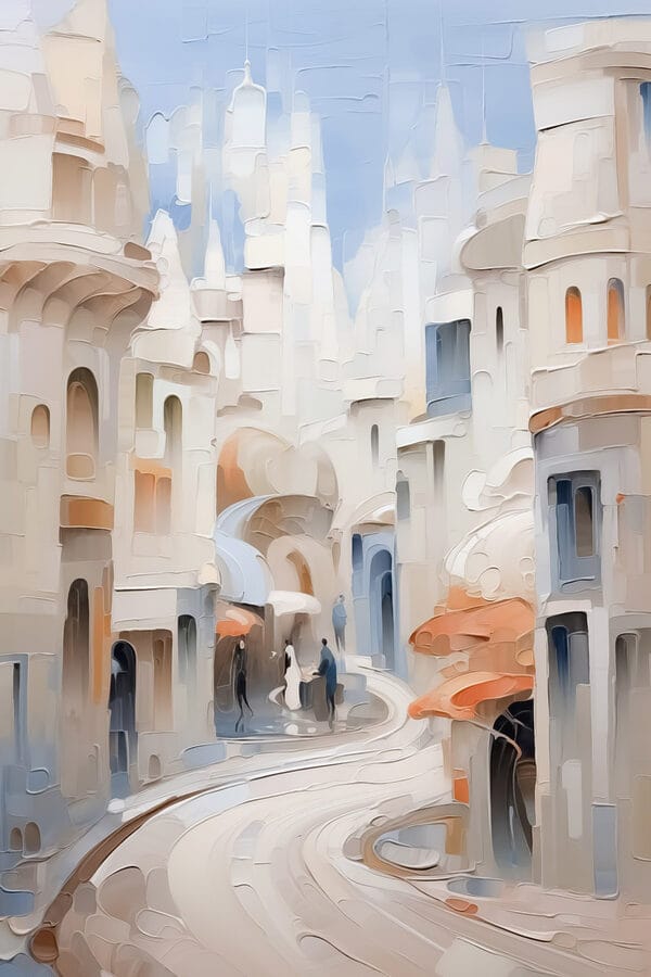 Peinture d'une ville Peinture d'une ville