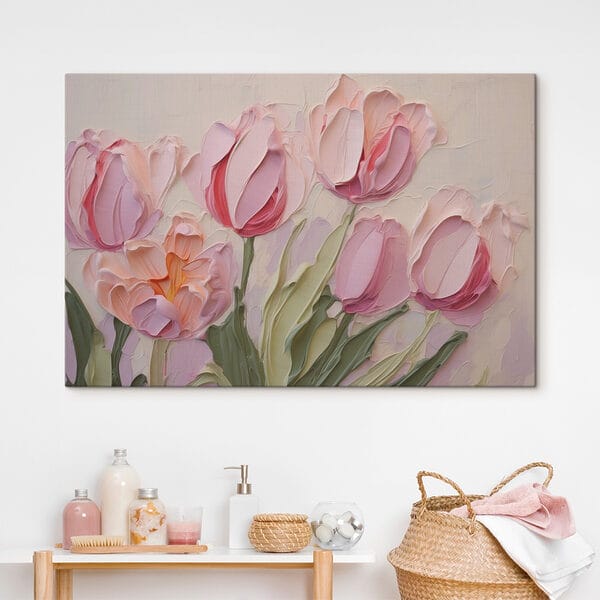 Peinture de fleurs roses Peinture de fleurs roses