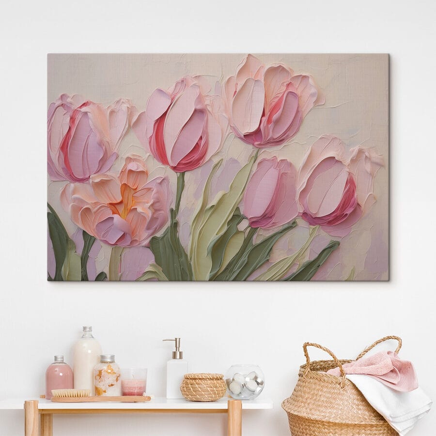 Peinture de fleurs roses Peinture de fleurs roses