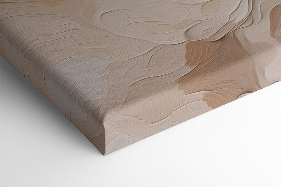 Des teintes douces dans une abstraction fluide.