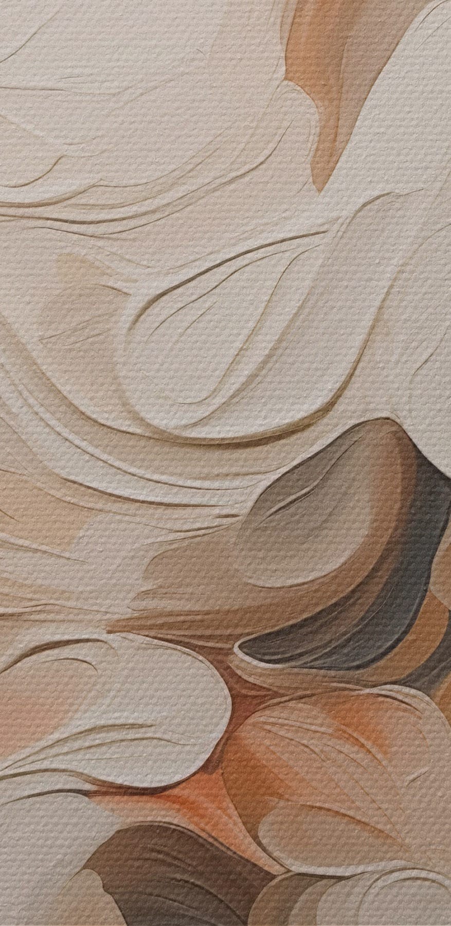 Des teintes douces dans une abstraction fluide.