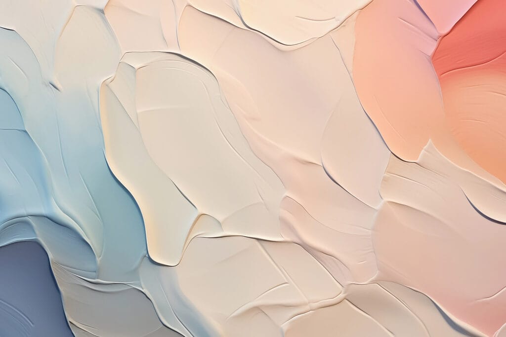Soft hues blend in gentle waves Soft hues blend in gentle waves
