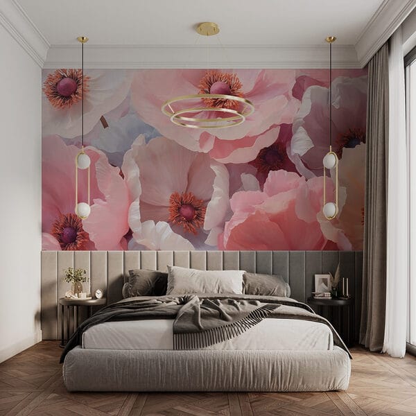 Groupe de fleurs roses et blanches Groupe de fleurs roses et blanches