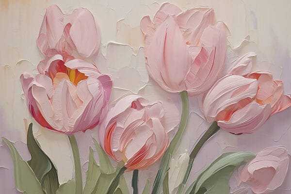 Peinture de fleurs roses Peinture de fleurs roses