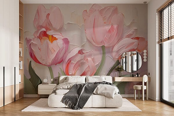 Peinture de fleurs roses Peinture de fleurs roses