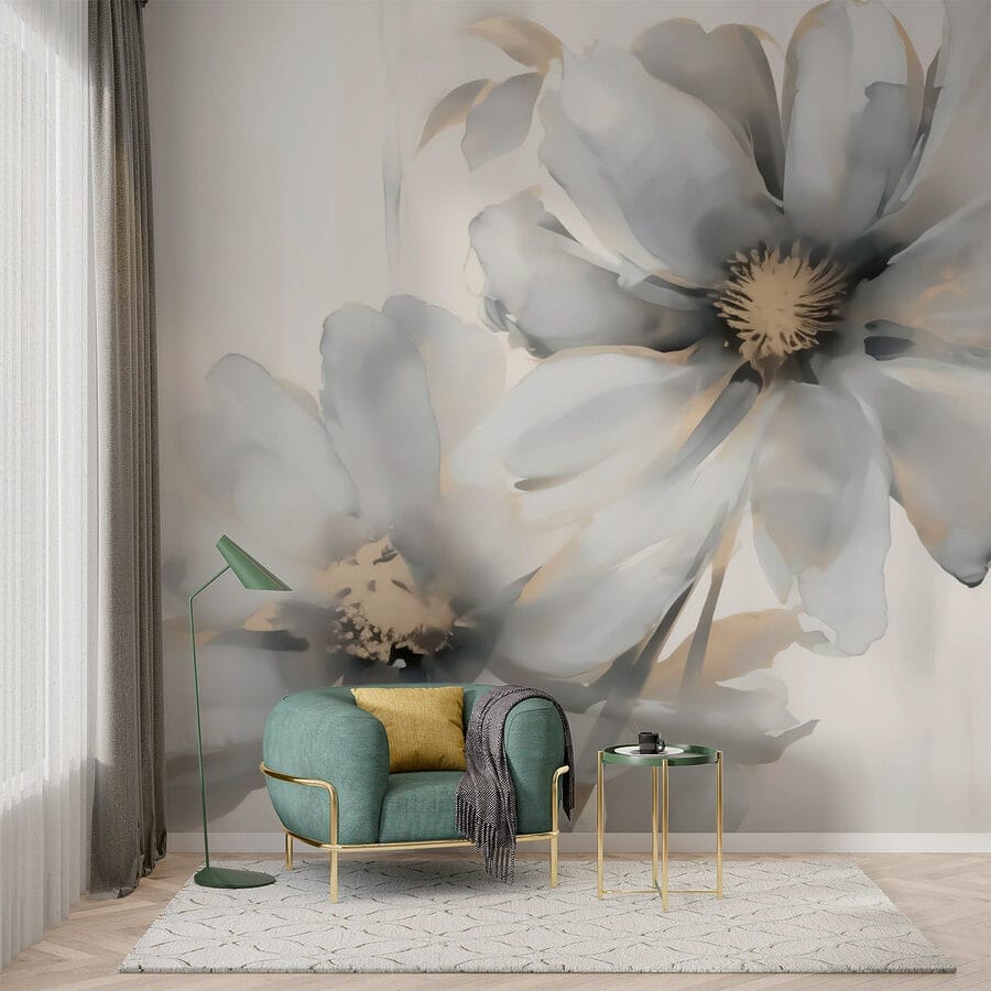 Des fleurs délicates aux teintes douces
