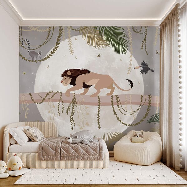 Lion sur une branche d'arbre Lion sur une branche d'arbre