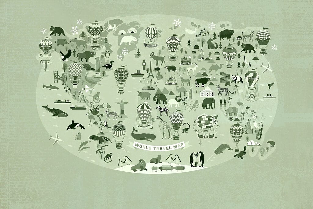 Map of the world
