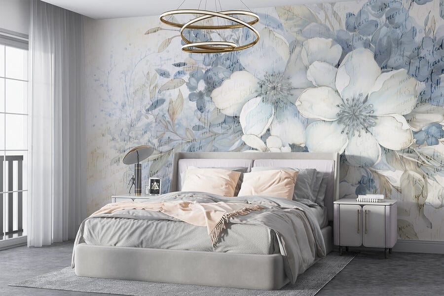Peinture de fleurs et de feuilles