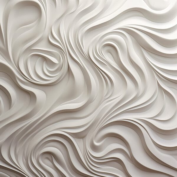 Mur blanc avec des lignes ondulées Mur blanc avec des lignes ondulées
