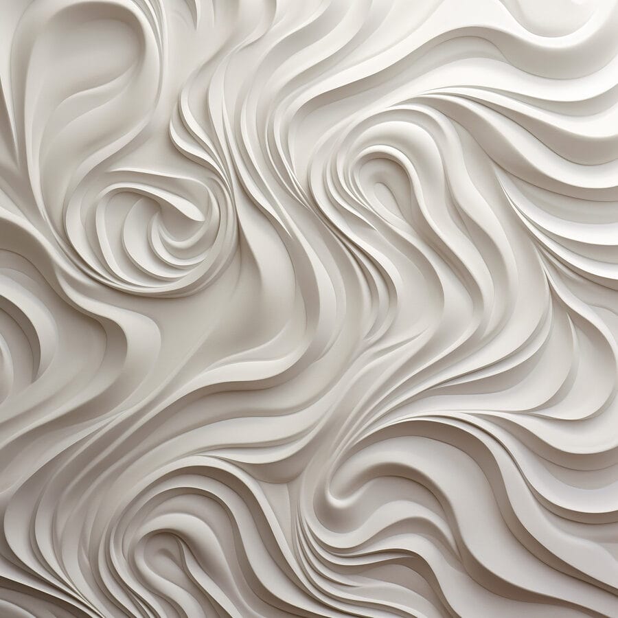 Mur blanc avec des lignes ondulées Mur blanc avec des lignes ondulées