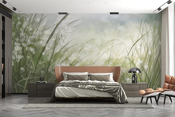 Peinture d'un champ d'herbe Peinture d'un champ d'herbe