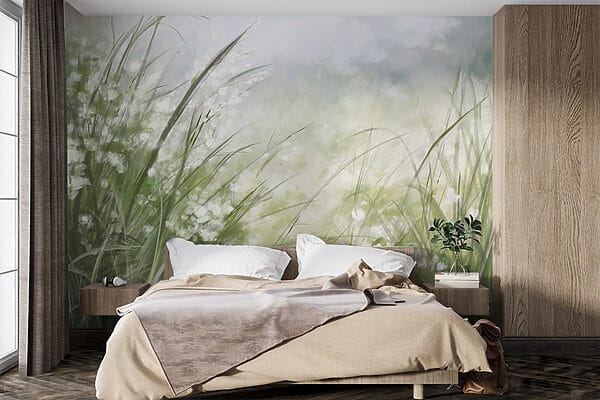 Peinture d'un champ d'herbe Peinture d'un champ d'herbe