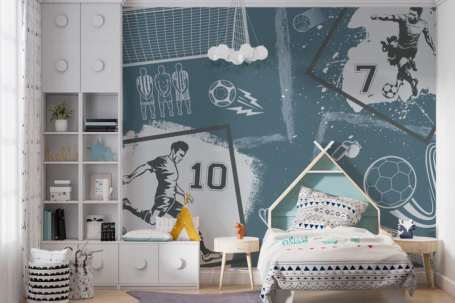 Papier peint Collage d'images sportives diverses – Image 3