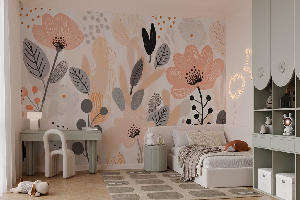 Delicate blooms in soft tones