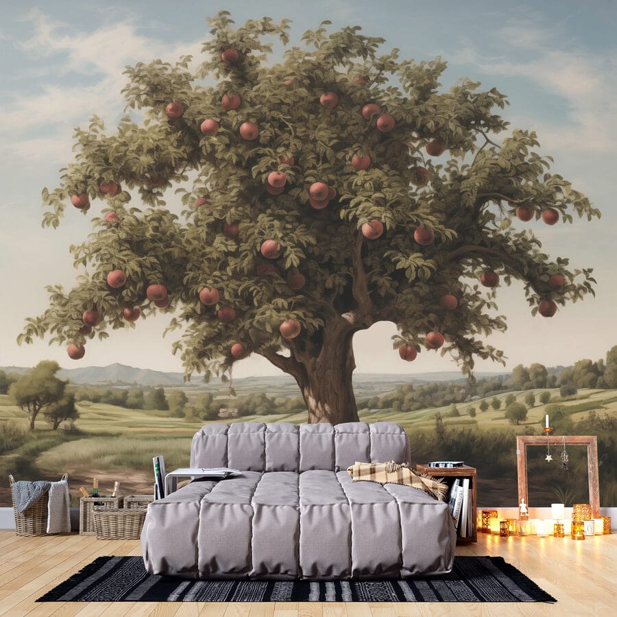 Arbre avec des pommes