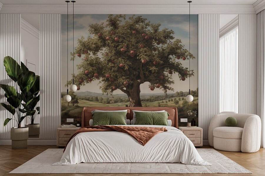 Arbre avec des pommes