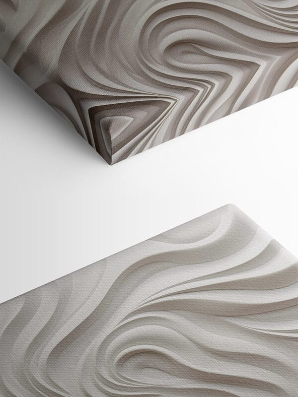 Mur blanc avec des lignes ondulées Mur blanc avec des lignes ondulées