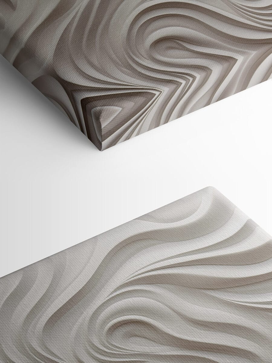 Mur blanc avec des lignes ondulées Mur blanc avec des lignes ondulées