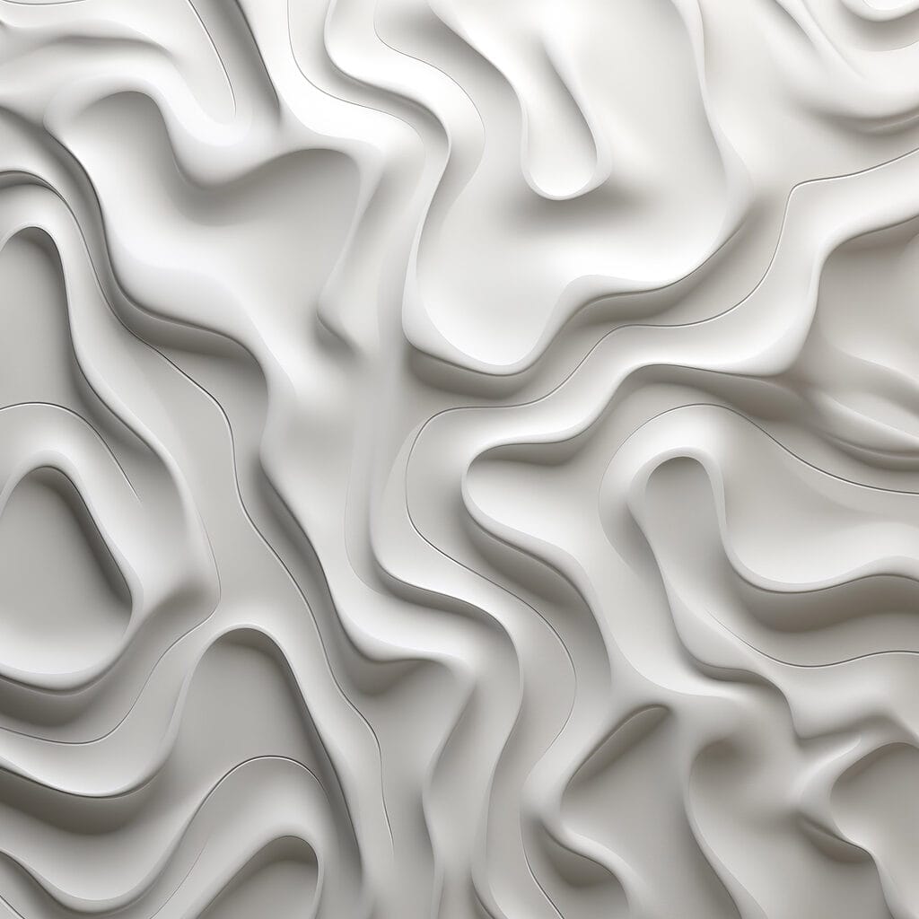 White surface with wavy lines
