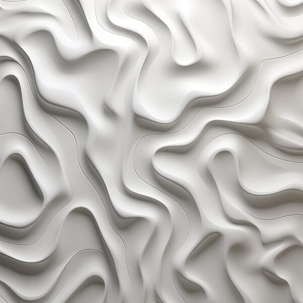 Surface blanche avec des lignes ondulées Surface blanche avec des lignes ondulées