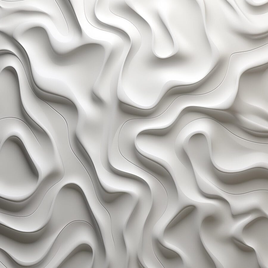 Surface blanche avec des lignes ondulées Surface blanche avec des lignes ondulées