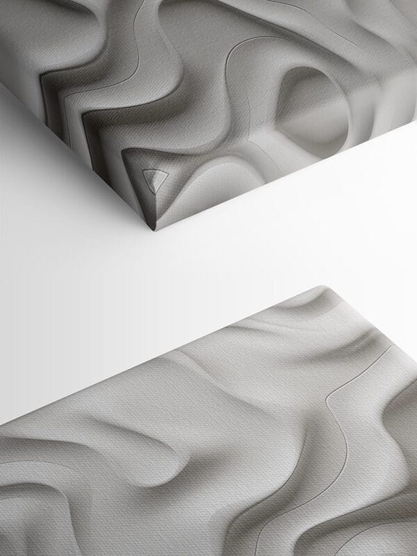 Surface blanche avec des lignes ondulées Surface blanche avec des lignes ondulées