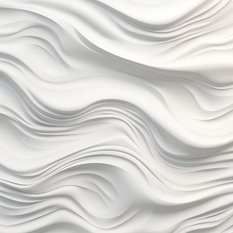 Surface blanche ondulée avec des lignes Surface blanche ondulée avec des lignes