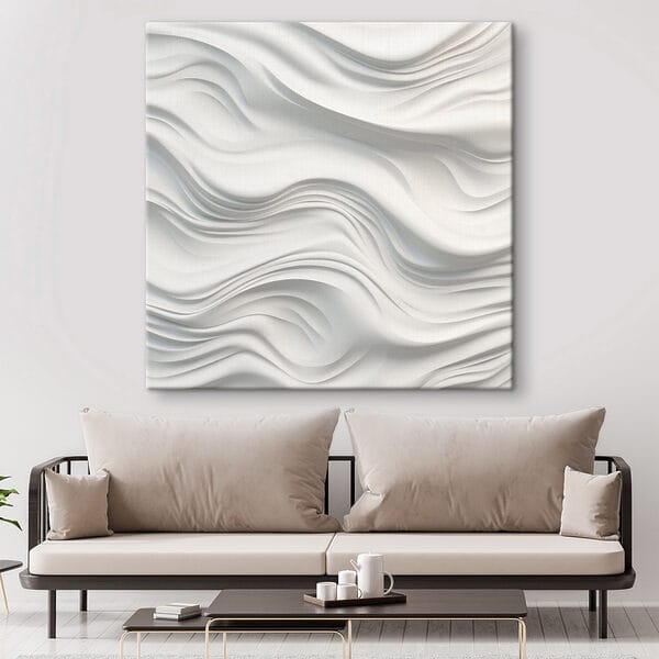 Surface blanche ondulée avec des lignes Surface blanche ondulée avec des lignes